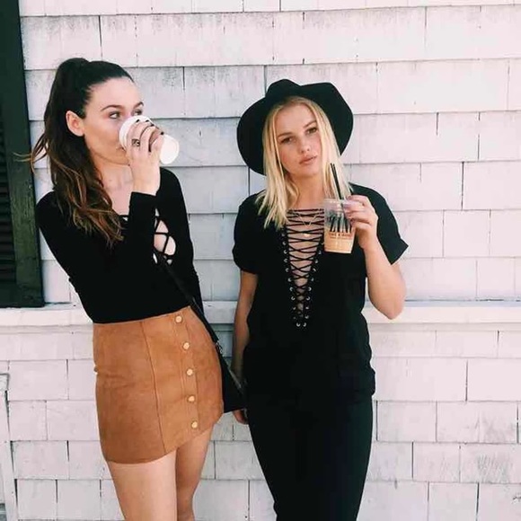 LF Other - LF lace up tee